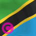 Landesflagge von Tansania, Elgato-Streamdeck und Loupedeck animierte GIF-Symbole als Hintergrundbild für Tastenschaltflächen